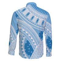 Bula Fiji Classic Masi Tapa Family Matching Tank Maxi Dress and Hawaiian Shirt Turquoise LT7 - Polynesian Pride