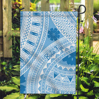 Bula Fiji Classic Masi Tapa Garden Flag Turquoise LT7 Garden Flag Turquoise - Polynesian Pride