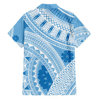 Bula Fiji Classic Masi Tapa Hawaiian Shirt Turquoise - Polynesian Pride
