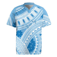 Bula Fiji Classic Masi Tapa Rugby Jersey Turquoise LT7 Turquoise - Polynesian Pride