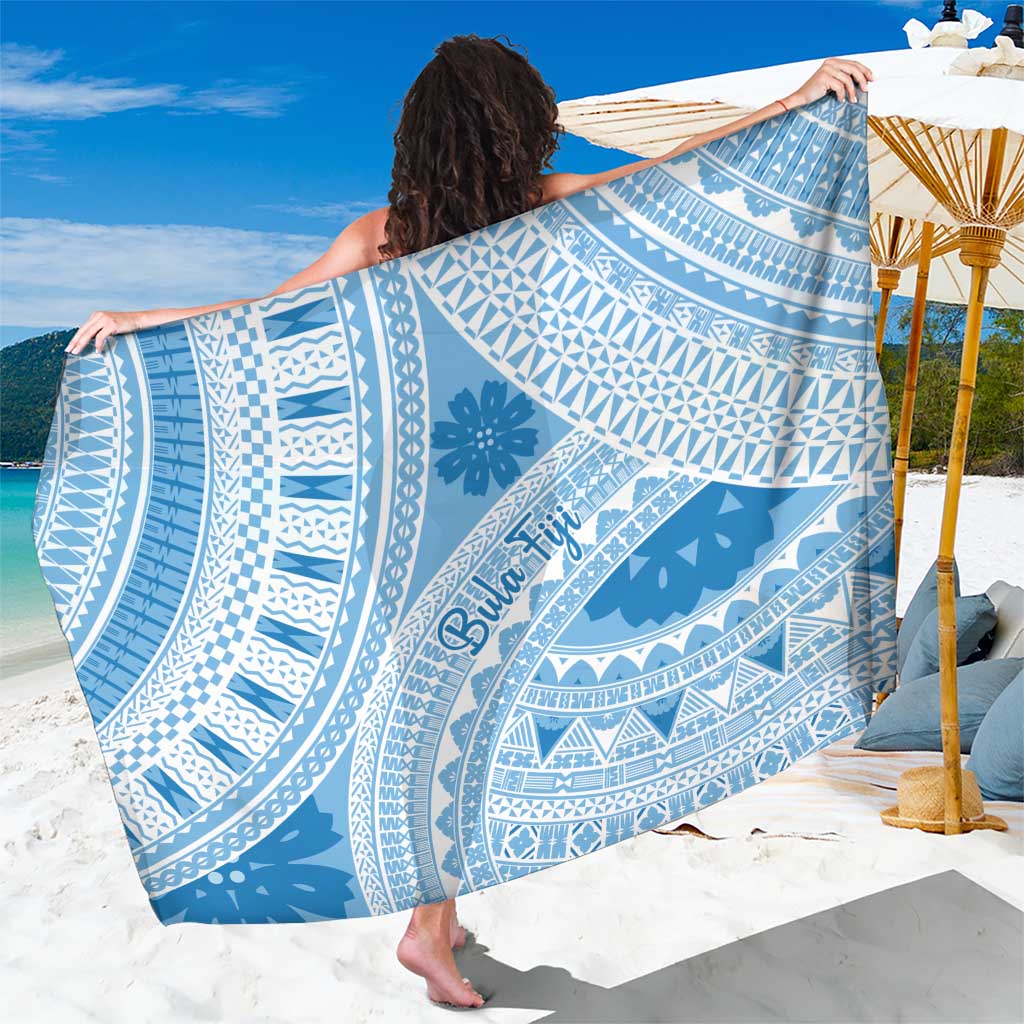 Bula Fiji Classic Masi Tapa Sarong Turquoise - Polynesian Pride
