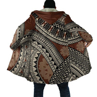 Bula Fiji Classic Masi Tapa Cloak Vintage Brown - Polynesian Pride