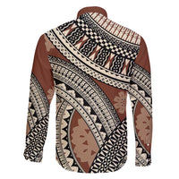 Bula Fiji Classic Masi Tapa Family Matching Tank Maxi Dress and Hawaiian Shirt Vintage Brown LT7 - Polynesian Pride