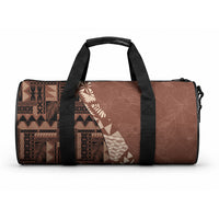Bula Fiji Duffle Bag Tribal Masi Tapa - Brown