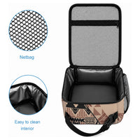 Bula Fiji Lunch Bag Tribal Masi Tapa - Beige
