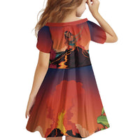 Hawaii Kilauea Volcano Family Matching Puletasi and Hawaiian Shirt Pele Goddess LT7 - Polynesian Pride