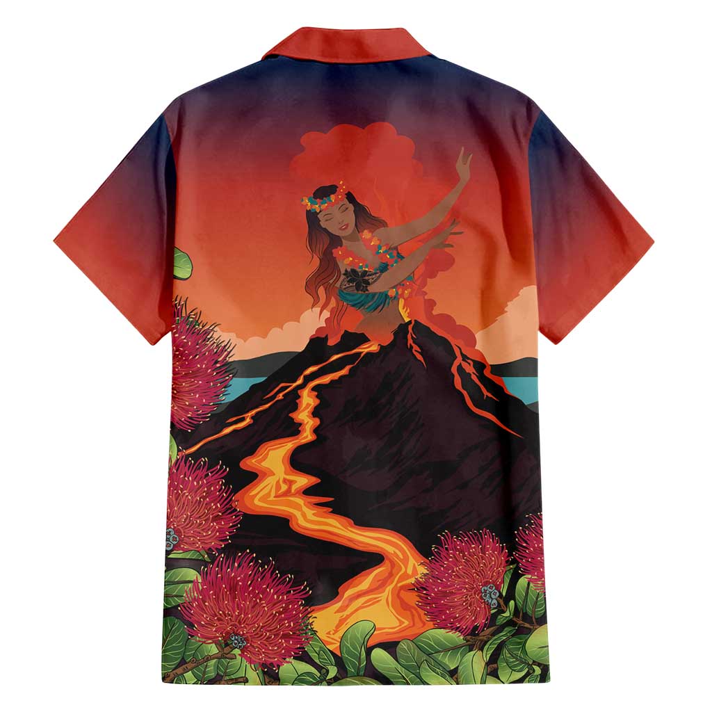 Hawaii Kilauea Volcano Family Matching Tank Maxi Dress and Hawaiian Shirt Pele Goddess LT7 - Polynesian Pride