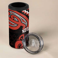 Maori Waitangi 4 in 1 Can Cooler Tumbler Kotahitanga Poutama Mix Whakairo LT7 - Polynesian Pride