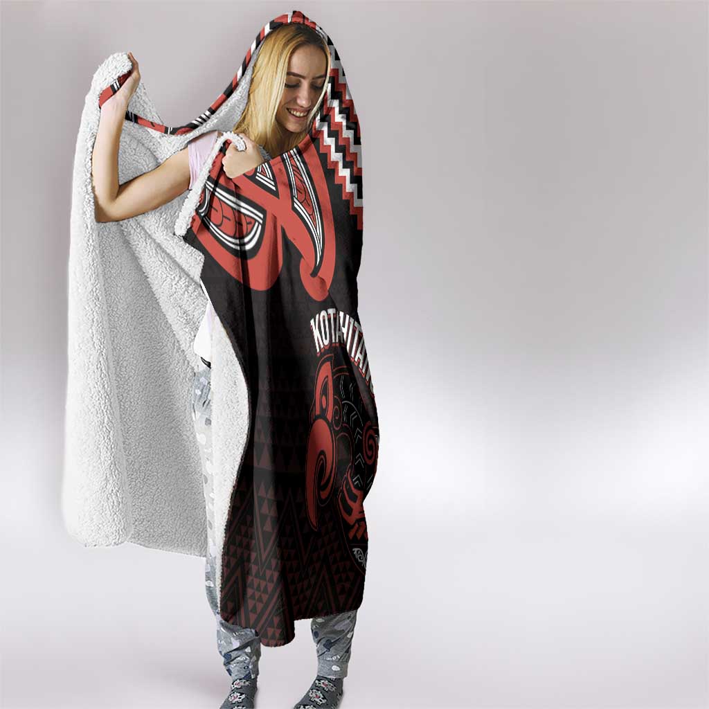Maori Waitangi Hooded Blanket Kotahitanga Poutama Mix Whakairo - Polynesian Pride