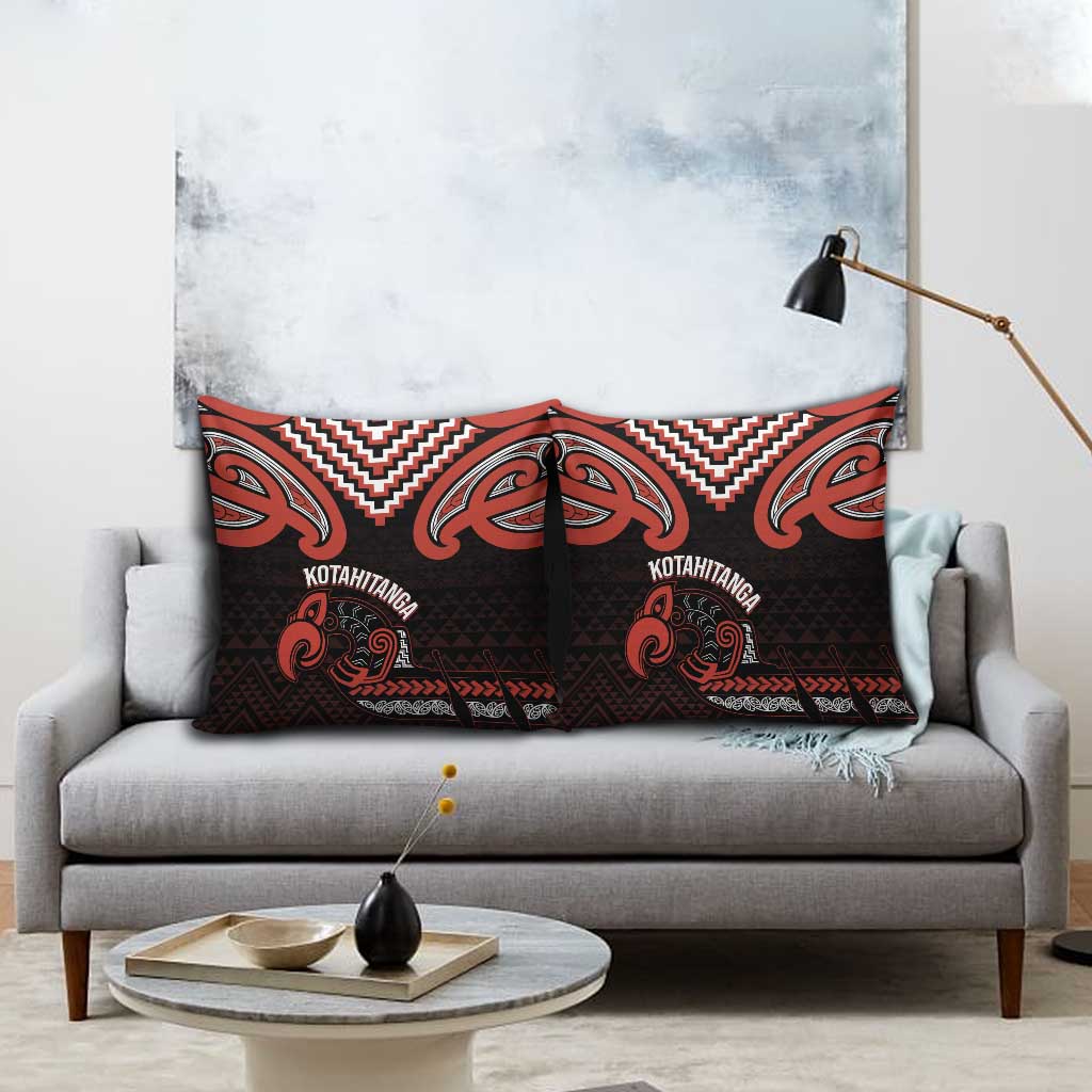 Maori Waitangi Pillow Cover Kotahitanga Poutama Mix Whakairo LT7 - Polynesian Pride