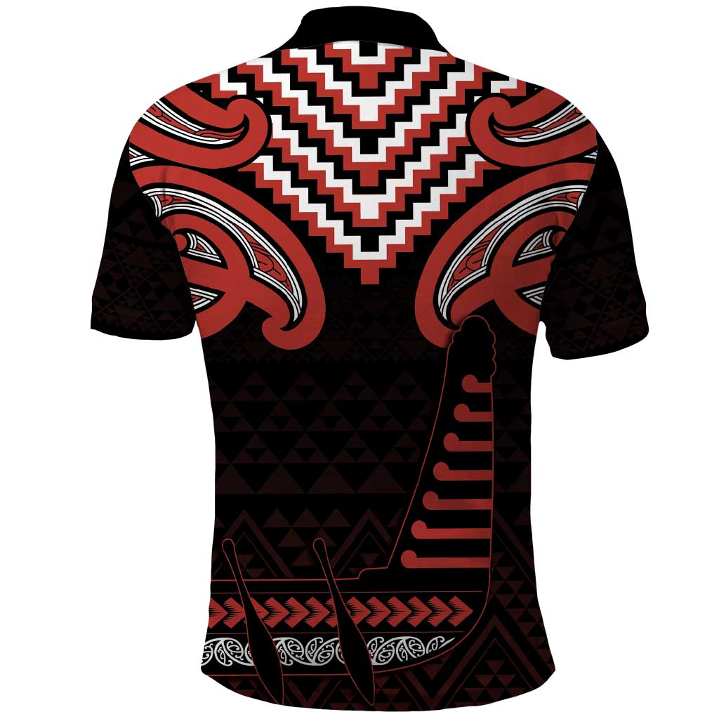 Maori Waitangi Polo Shirt Kotahitanga Poutama Mix Whakairo LT7 - Polynesian Pride