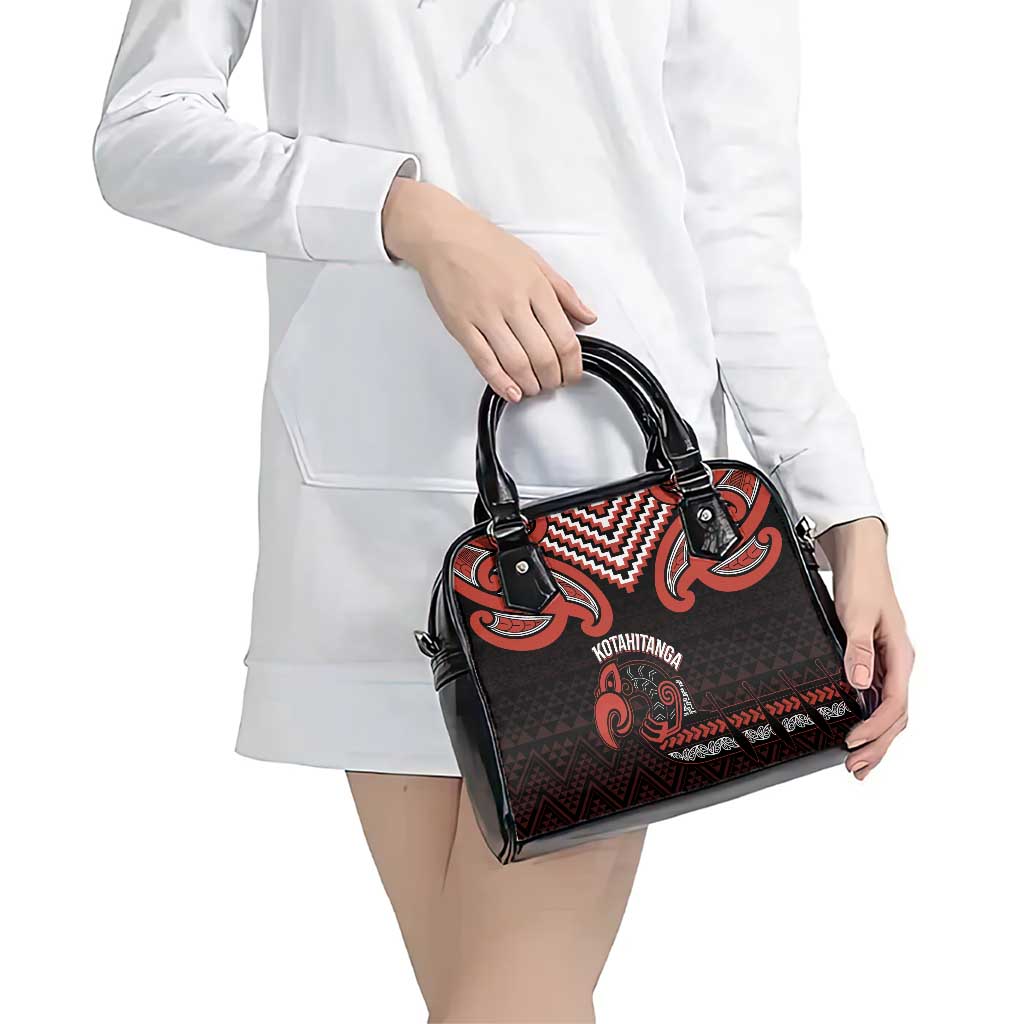 Maori Waitangi Shoulder Handbag Kotahitanga Poutama Mix Whakairo - Polynesian Pride