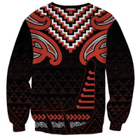 Maori Waitangi Sweatshirt Kotahitanga Poutama Mix Whakairo LT7 - Polynesian Pride