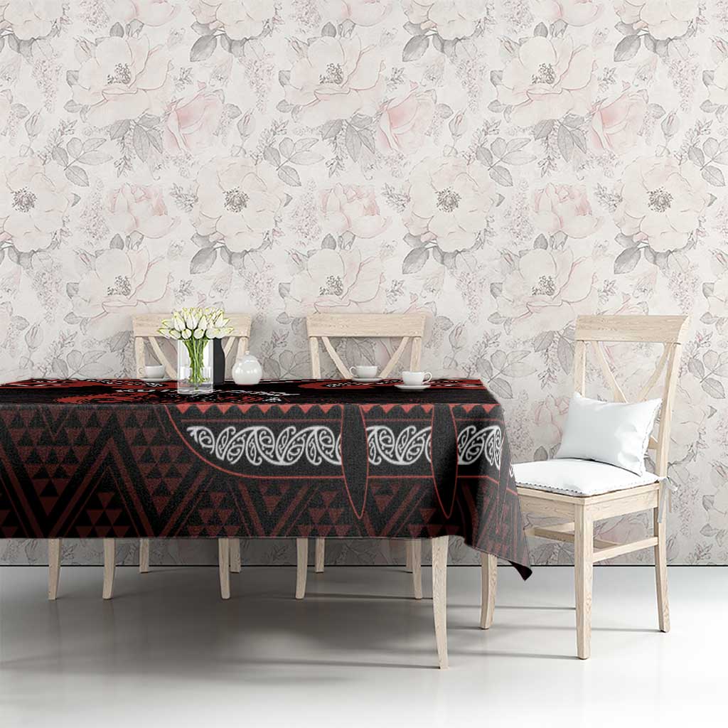 Maori Waitangi Tablecloth Kotahitanga Poutama Mix Whakairo - Polynesian Pride