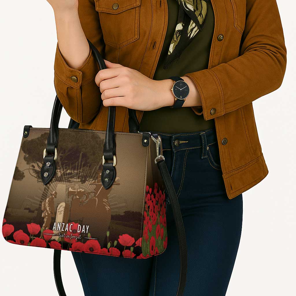 Australia - New Zealand ANZAC Lone Pine Leather Bag The Last Post