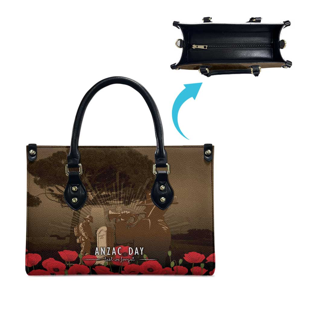Australia - New Zealand ANZAC Lone Pine Leather Bag The Last Post