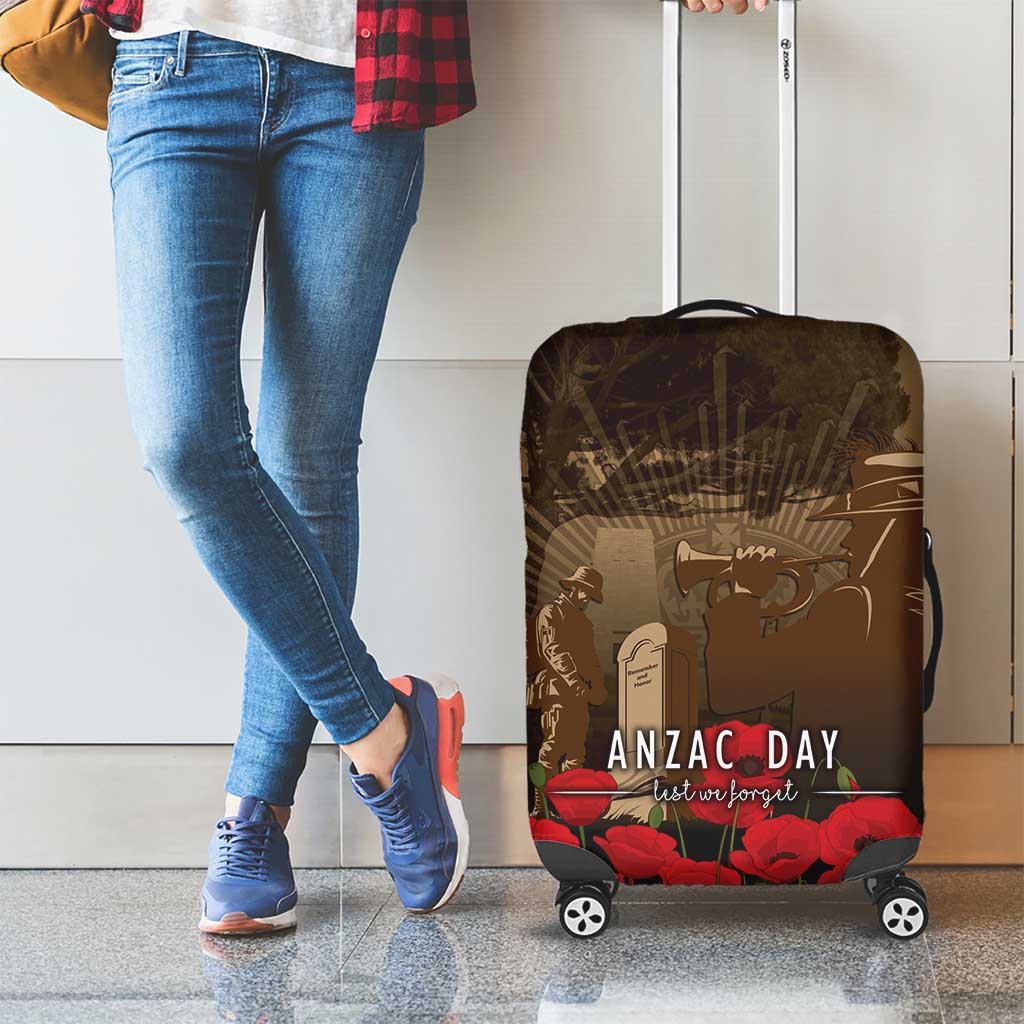 Australia - New Zealand ANZAC Lone Pine Luggage Cover The Last Post