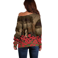 Australia - New Zealand ANZAC Lone Pine Off Shoulder Sweater The Last Post LT7 - Polynesian Pride