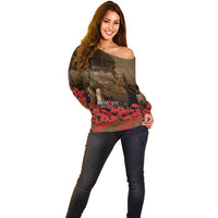 Australia - New Zealand ANZAC Lone Pine Off Shoulder Sweater The Last Post LT7 - Polynesian Pride