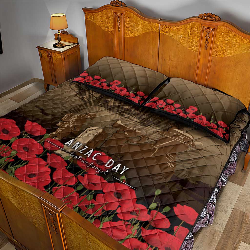 Australia - New Zealand ANZAC Lone Pine Quilt Bed Set The Last Post