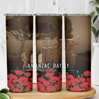 Australia - New Zealand ANZAC Lone Pine Skinny Tumbler The Last Post LT7 - Polynesian Pride