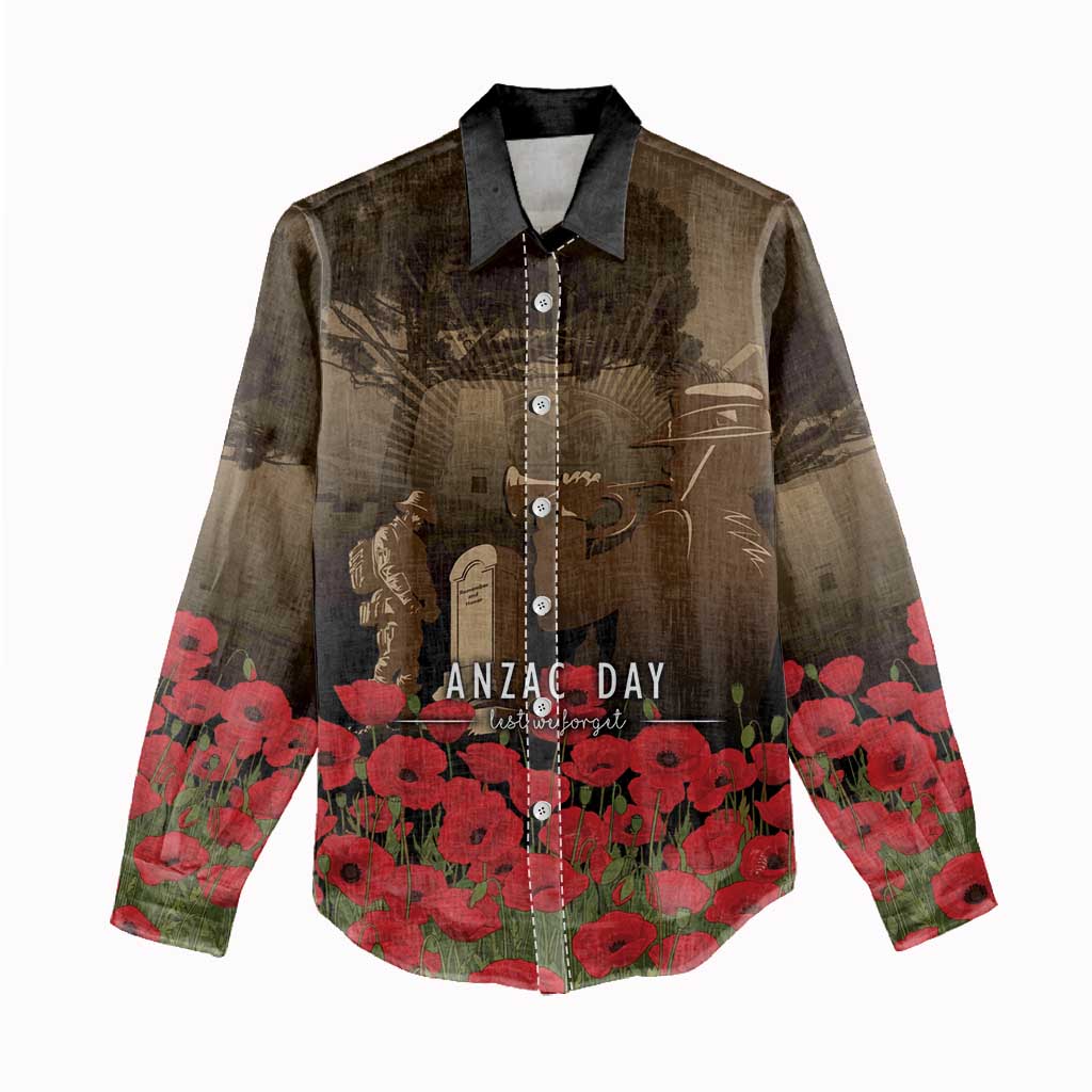Australia - New Zealand ANZAC Lone Pine Women Casual Shirt The Last Post LT7 - Polynesian Pride