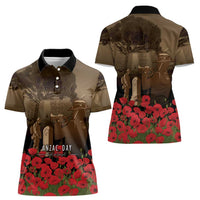 Australia - New Zealand ANZAC Lone Pine Women Polo Shirt The Last Post LT7 - Polynesian Pride