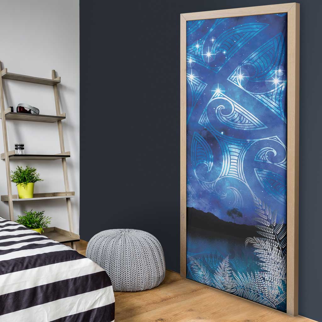 NZ Maori Matariki Scenery Door Cover Galaxy Sky