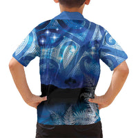 NZ Maori Matariki Scenery Family Matching Summer Maxi Dress and Hawaiian Shirt Galaxy Sky LT7 - Polynesian Pride