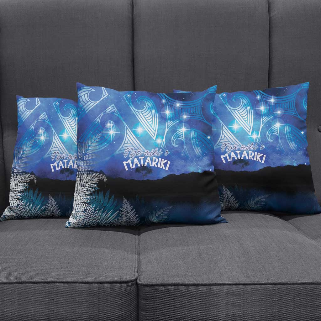NZ Maori Matariki Scenery Pillow Cover Galaxy Sky