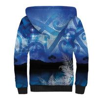 NZ Maori Matariki Scenery Sherpa Hoodie Galaxy Sky LT7 - Polynesian Pride