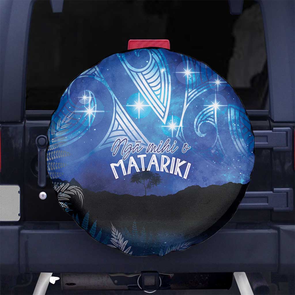 NZ Maori Matariki Scenery Spare Tire Cover Galaxy Sky LT7 No hole Galaxy - Polynesian Pride