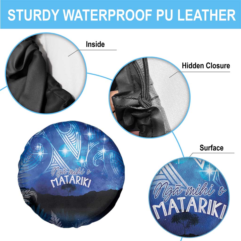 NZ Maori Matariki Scenery Spare Tire Cover Galaxy Sky LT7 - Polynesian Pride