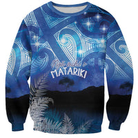 NZ Maori Matariki Scenery Sweatshirt Galaxy Sky