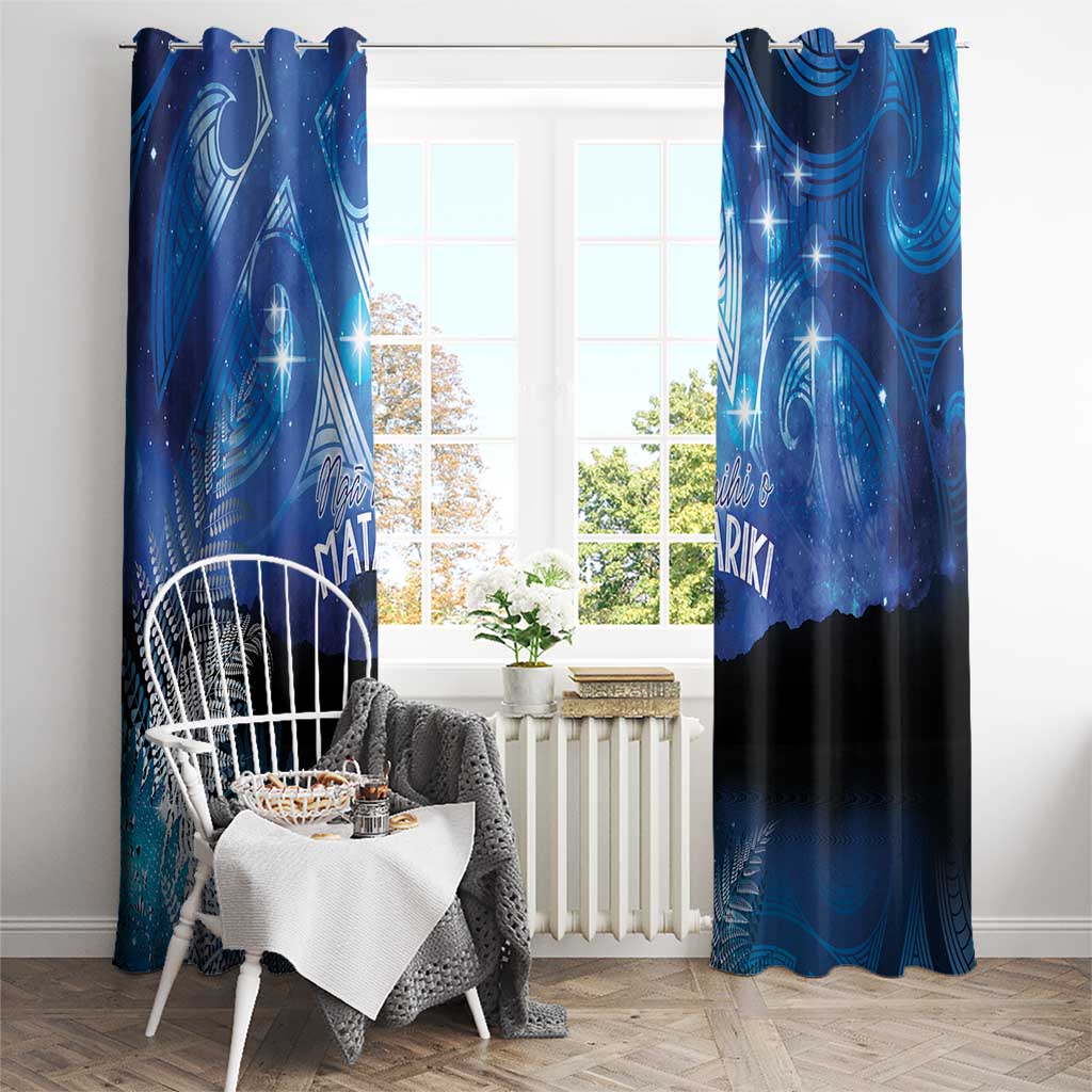 NZ Maori Matariki Scenery Window Curtain Galaxy Sky