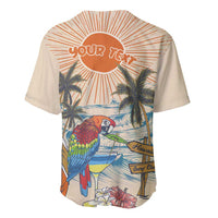 Personalized Christmas In July - Hawaii Retro Baseball Jersey Lost In Parrot-dise LT7 - Polynesian Pride