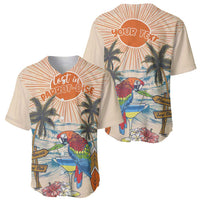 Personalized Christmas In July - Hawaii Retro Baseball Jersey Lost In Parrot-dise LT7 - Polynesian Pride