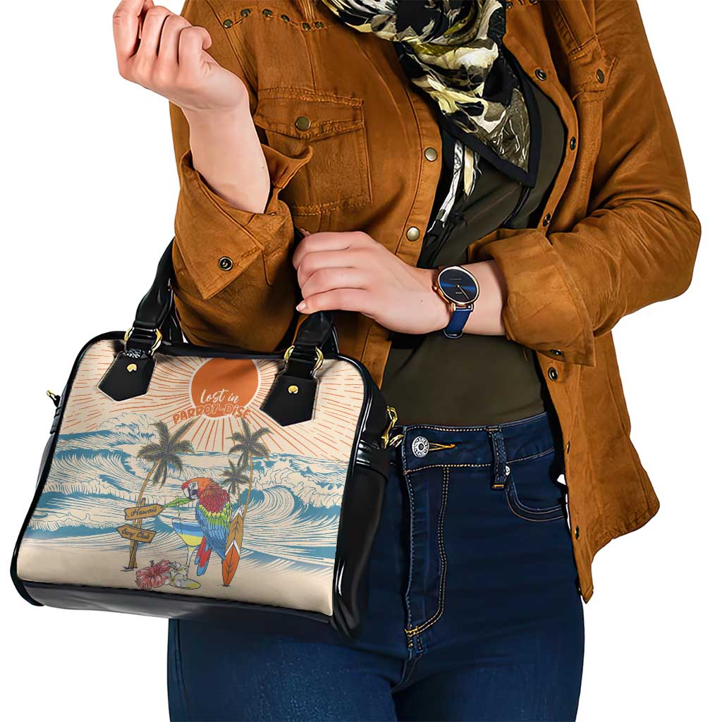 Christmas In July - Hawaii Retro Shoulder Handbag Lost In Parrot-dise