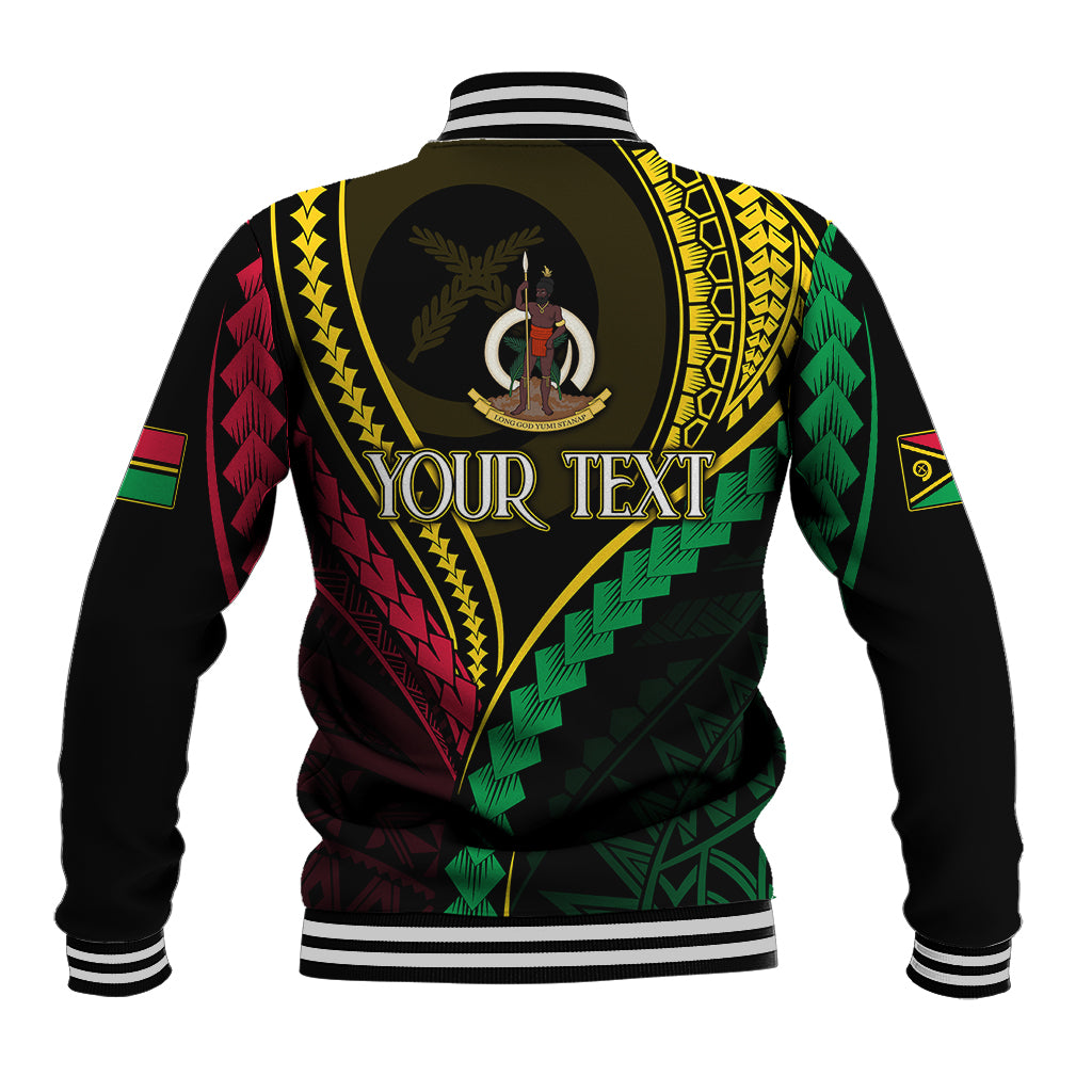 Personalised Vanuatu Baseball Jacket 43rd Hapi Indipendens Long LT7 - Polynesian Pride