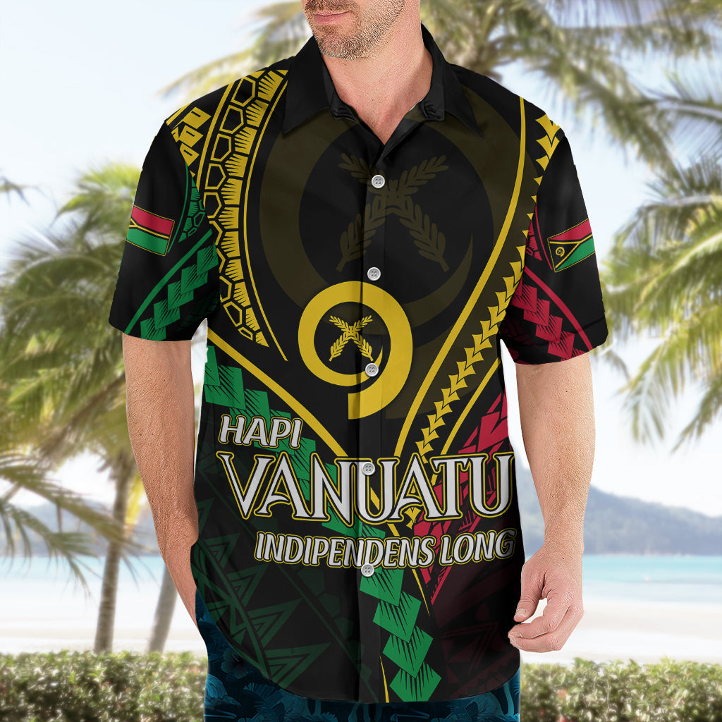 Personalised Vanuatu Hawaiian Shirt 43rd Hapi Indipendens Long LT7 - Polynesian Pride