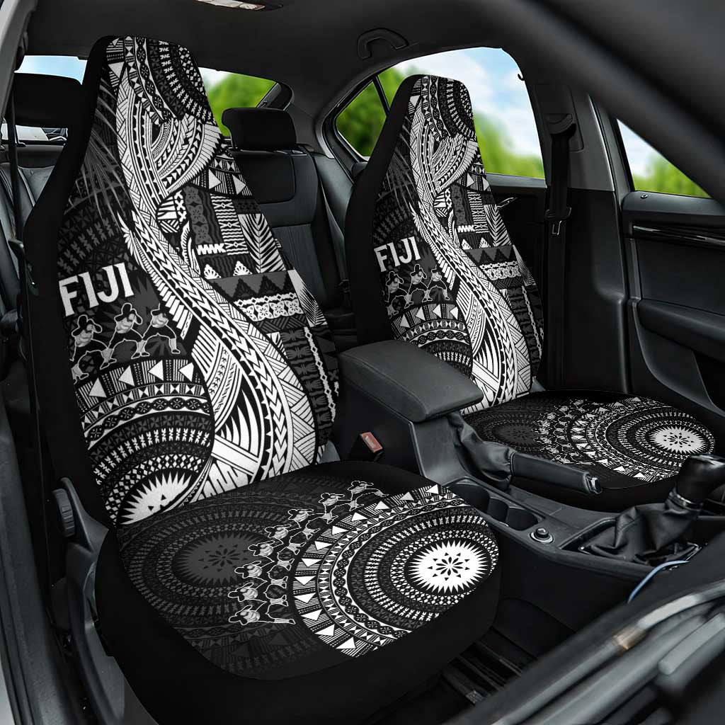 Fiji Rugby Bula Masi Car Seat Cover Fish Tail Kaivity Cibi - Black LT7 One Size Black - Polynesian Pride