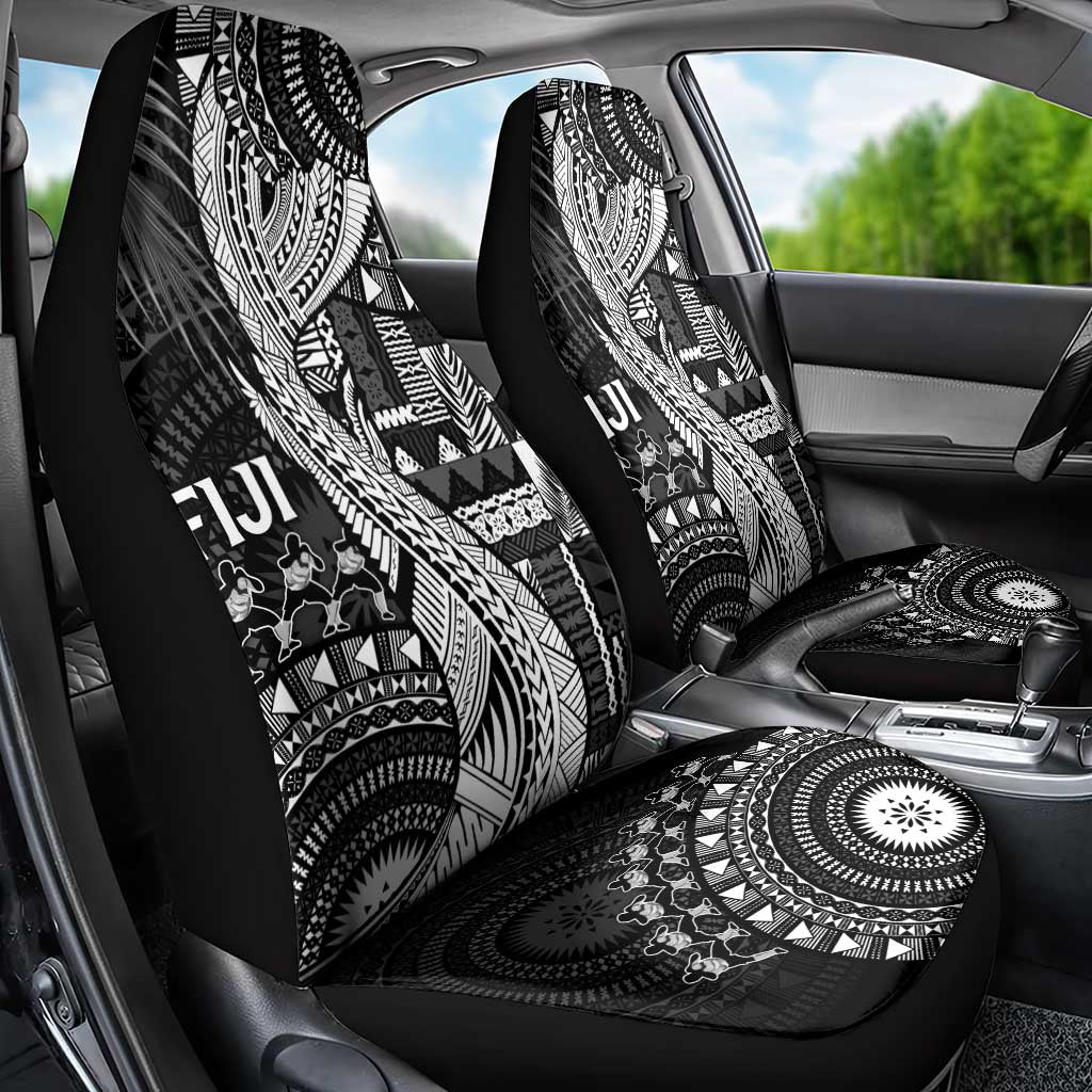 Fiji Rugby Bula Masi Car Seat Cover Fish Tail Kaivity Cibi - Black LT7 - Polynesian Pride