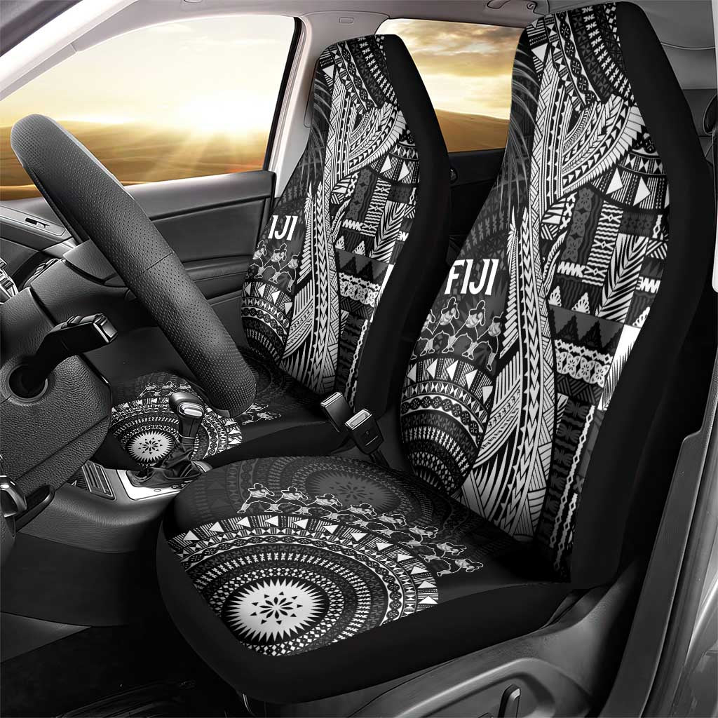 Fiji Rugby Bula Masi Car Seat Cover Fish Tail Kaivity Cibi - Black LT7 - Polynesian Pride