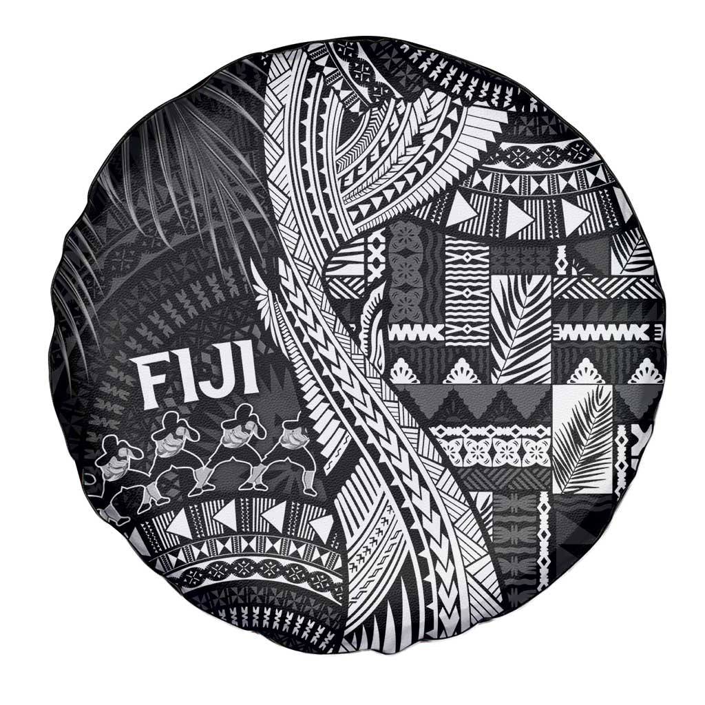Fiji Rugby Bula Masi Spare Tire Cover Fish Tail Kaivity Cibi - Black LT7 - Polynesian Pride