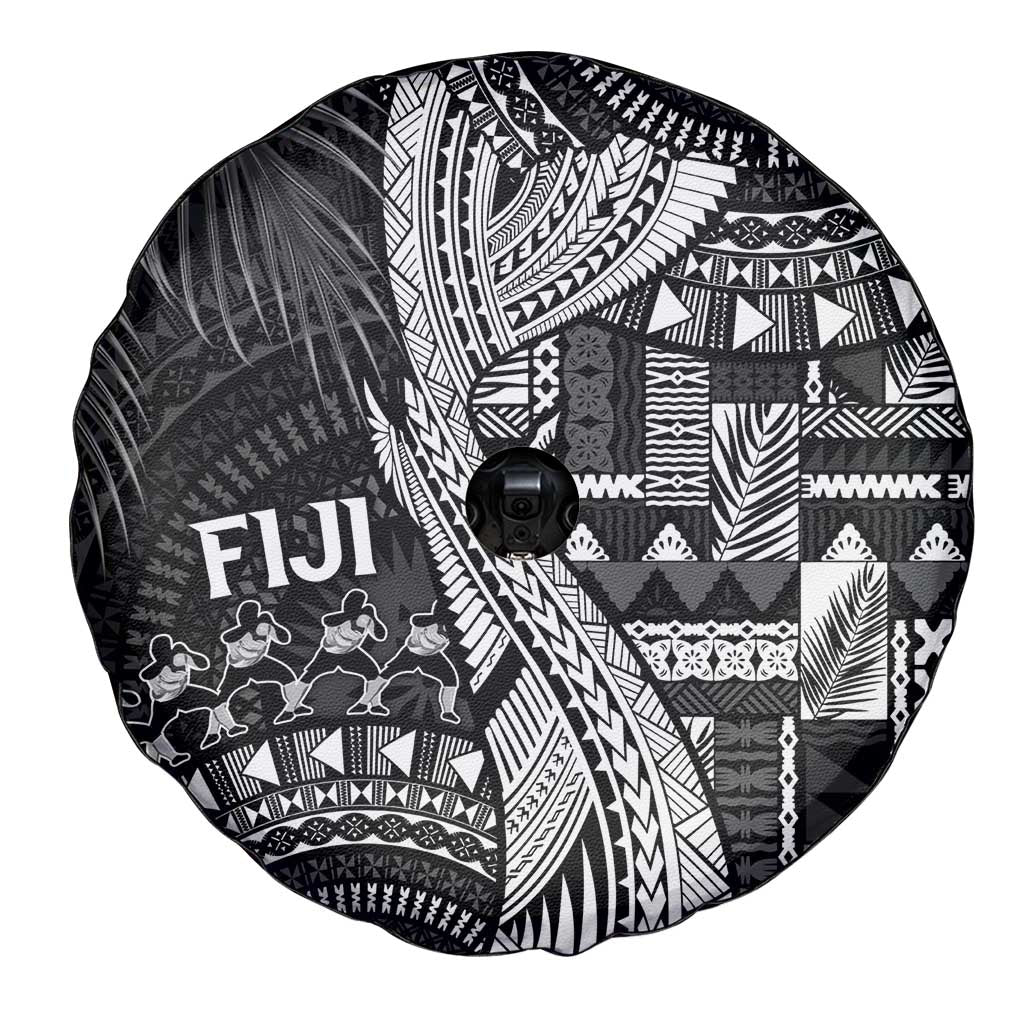 Fiji Rugby Bula Masi Spare Tire Cover Fish Tail Kaivity Cibi - Black LT7 - Polynesian Pride