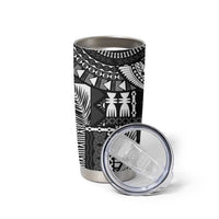 Fiji Rugby Personalised Bula Masi Tumbler Cup Fish Tail Kaivity Cibi - Black