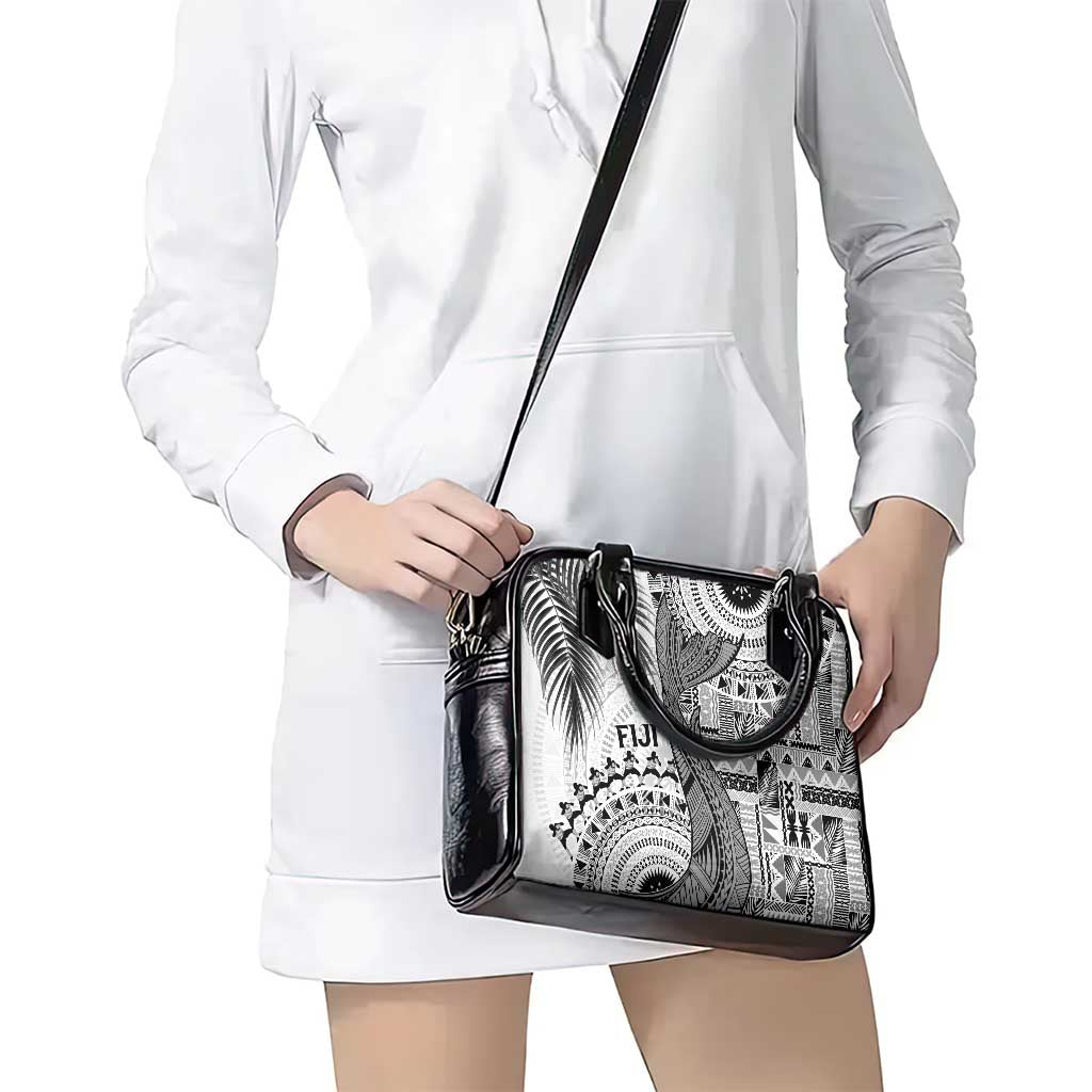 Fiji Rugby Bula Masi Shoulder Handbag Fish Tail Kaivity Cibi - White