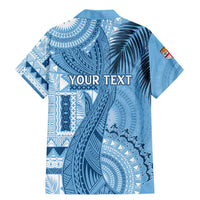 Fiji Rugby Personalised Bula Masi Family Matching Mermaid Dress and Hawaiian Shirt Fish Tail Kaivity Cibi - Turquoise LT7 - Polynesian Pride