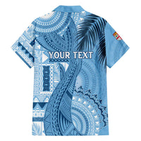 Fiji Rugby Personalised Bula Masi Family Matching Puletasi and Hawaiian Shirt Fish Tail Kaivity Cibi - Turquoise LT7 - Polynesian Pride