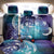 Aloha Hawaii Turtle Back Car Seat Cover Teal Purple Ribbon - Polynesian Pride